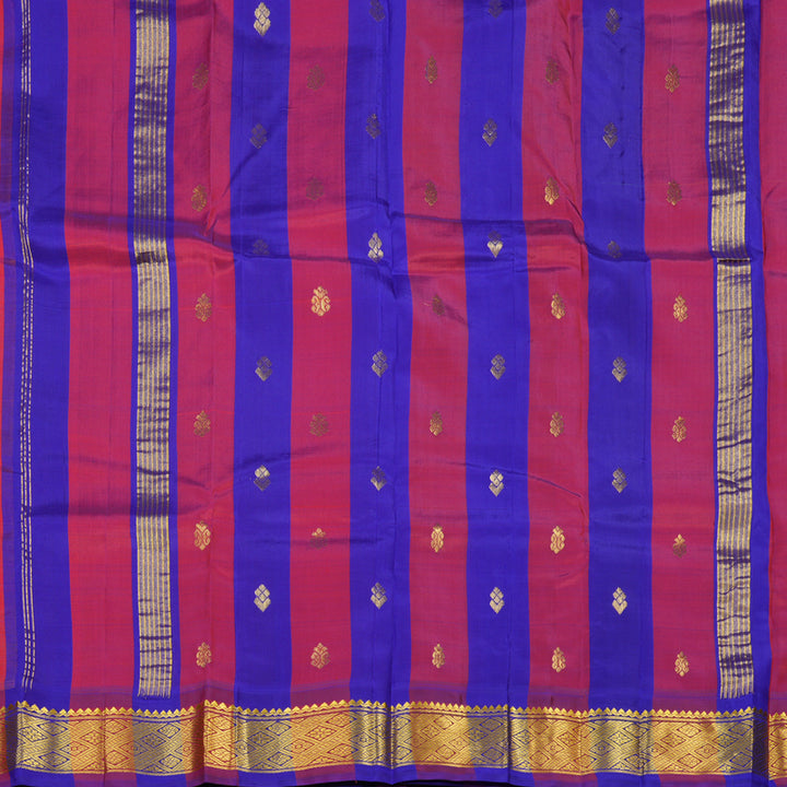 Hayagrivas Handloom Pure Kanjivaram Silk Saree in Glamorous Mango Yellow KBE336E2-11