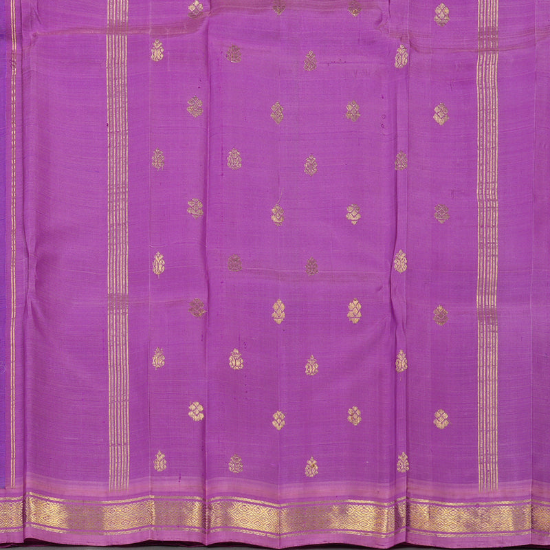 Hayagrivas Handloom Kanjivaram Silk Saree in Purple with Lilac Colour KBE336E7-8