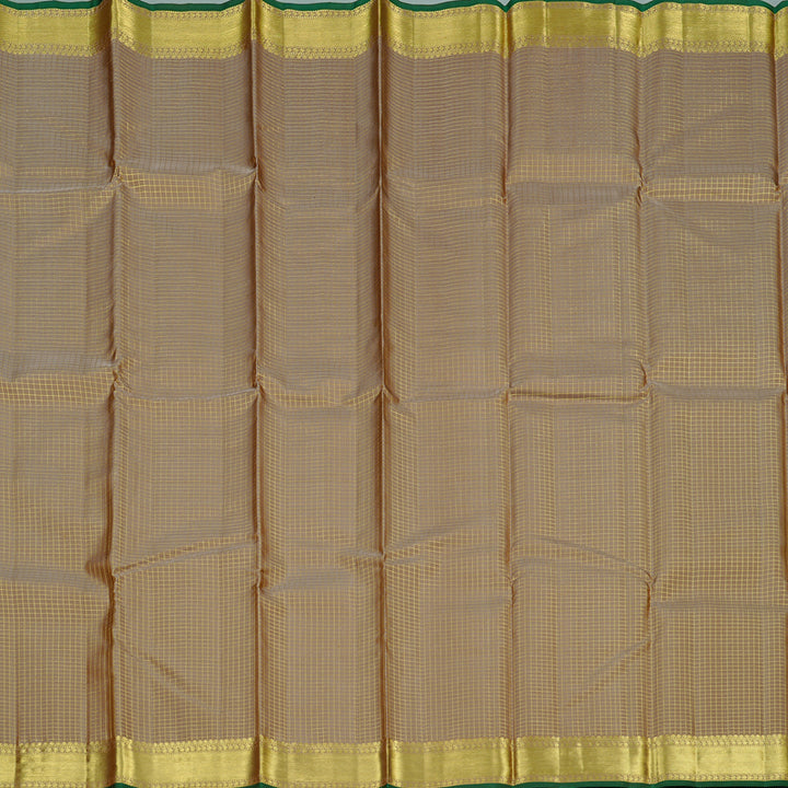 Hayagrivas Sandal Beige Handloom Kanjivaram Silk Saree KBE34D2-1