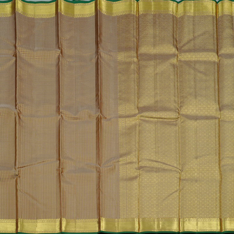 Hayagrivas Sandal Beige Handloom Kanjivaram Silk Saree KBE34D2-1