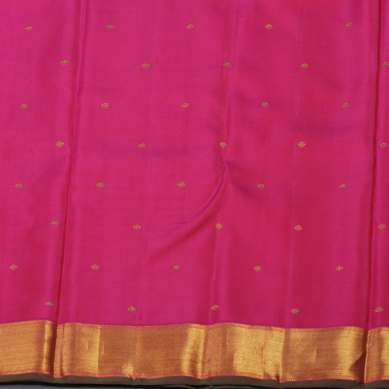 Hayagrivas Handloom Pink Kanjivaram Silk Saree KBE359E7-1