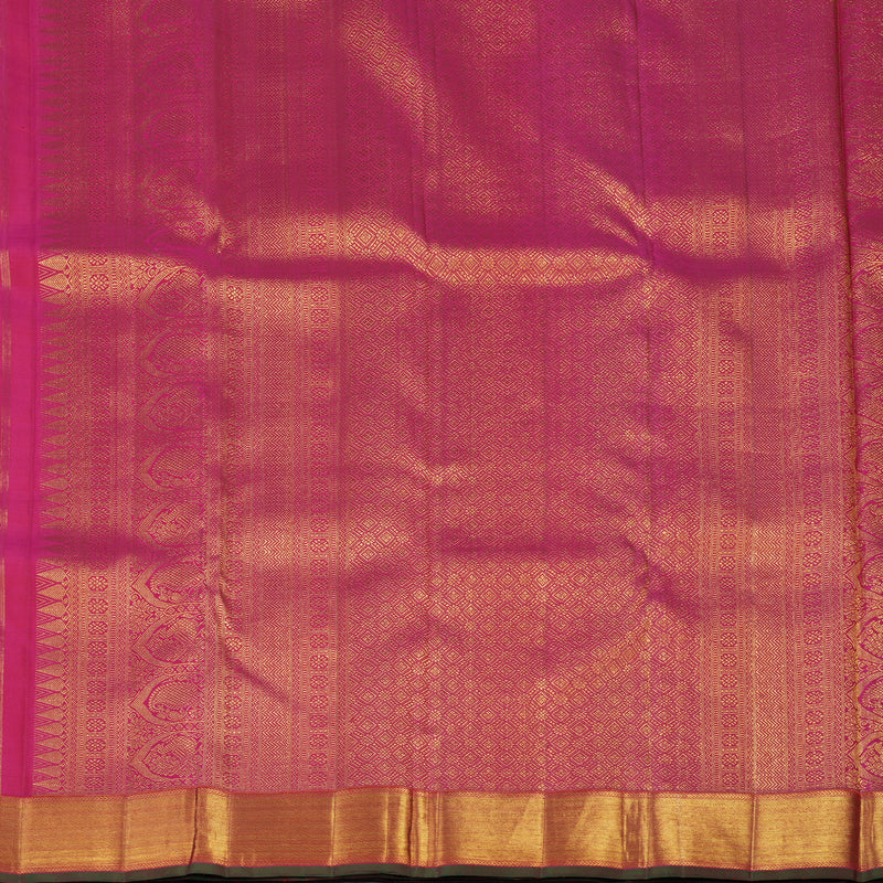 Hayagrivas Handloom Pink Kanjivaram Silk Saree KBE359E7-1