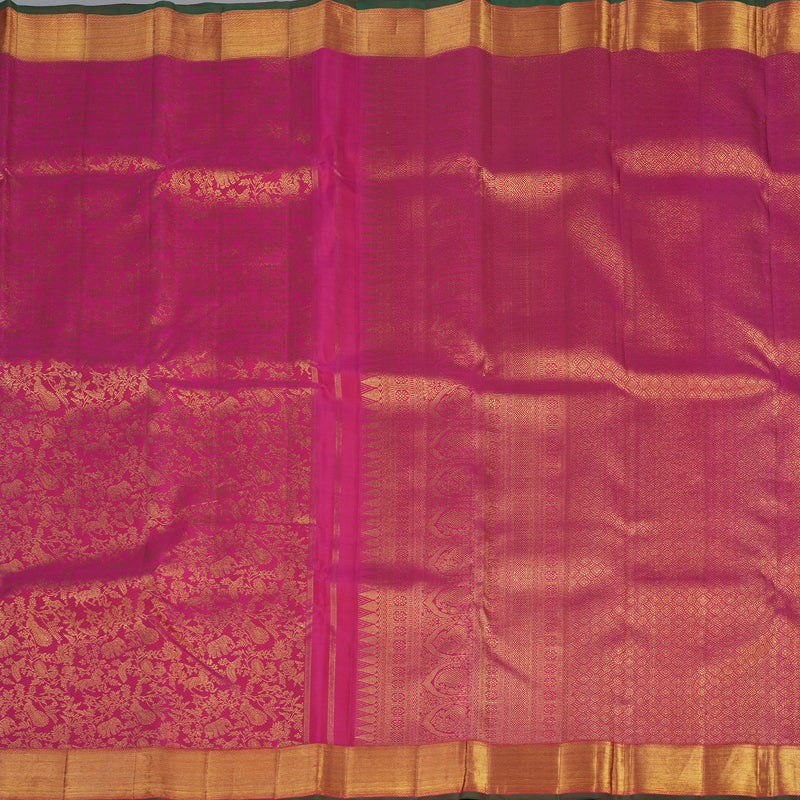 Hayagrivas Handloom Pink Kanjivaram Silk Saree KBE359E7-1