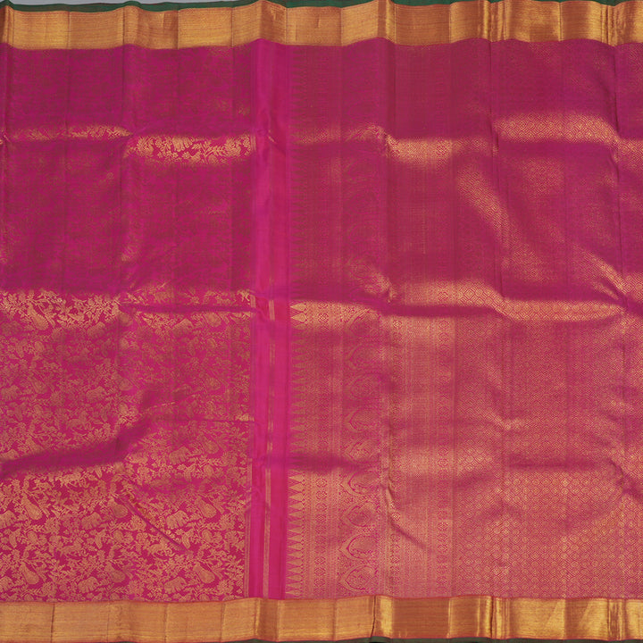 Hayagrivas Handloom Pink Kanjivaram Silk Saree KBE359E7-1