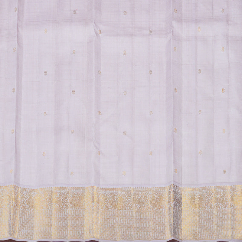Hayagrivas Red Handloom Kanjivaram Silk Saree with Light Lilac Colour Border KBE361E2-1