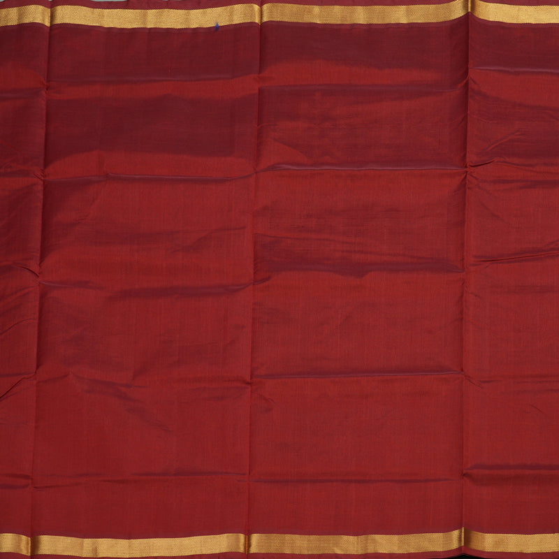 Hayagrivas Handloom Pure Silk Cotton Saree in Graceful Brick Maroon KBE362E1-2