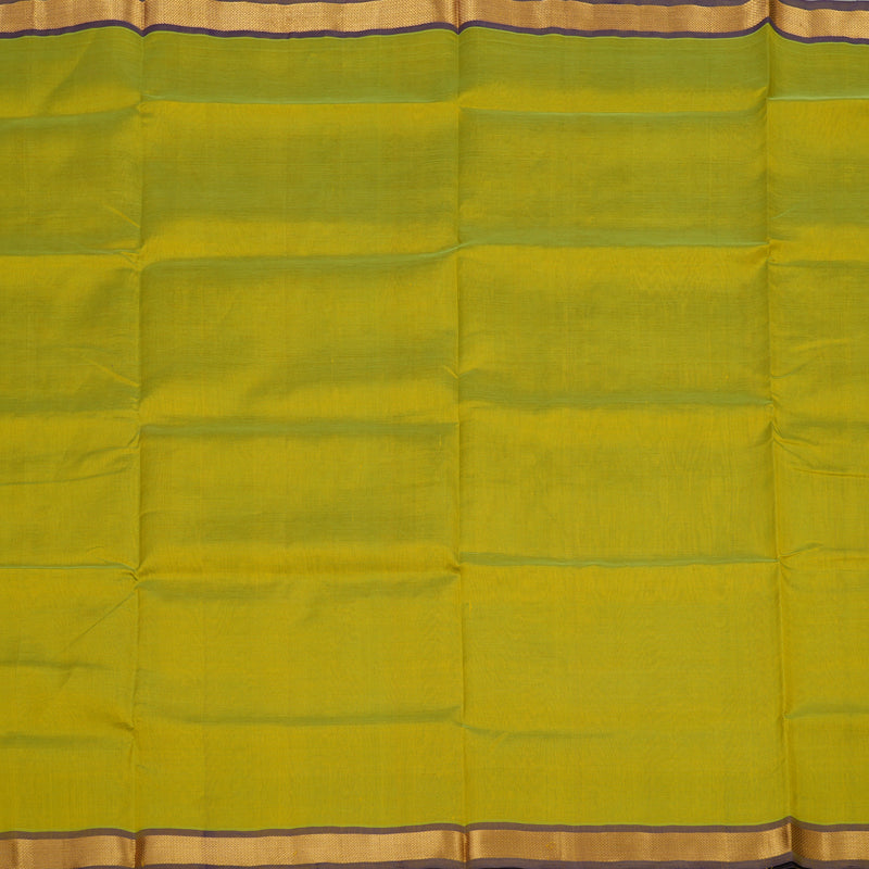 Hayagrivas Handloom Pure Silk Cotton Saree in Radiant Lemon Yellow KBE363E1-1