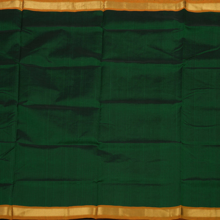 Hayagrivas Handloom Pure Silk Cotton Saree in Bottle Green KBE363E1-3