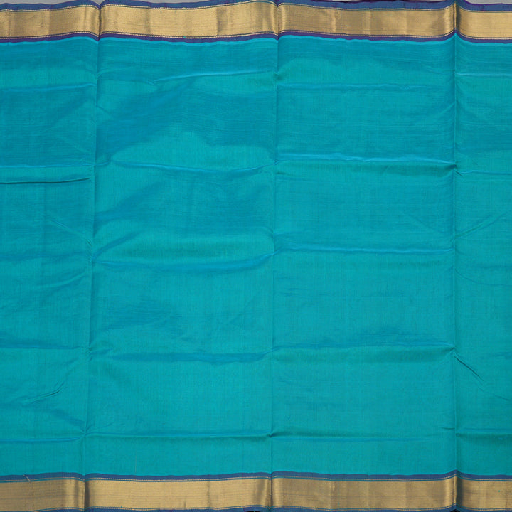 Hayagrivas Handloom Pure Silk Cotton Saree in Elegant Sky Blue KBE363E2-5