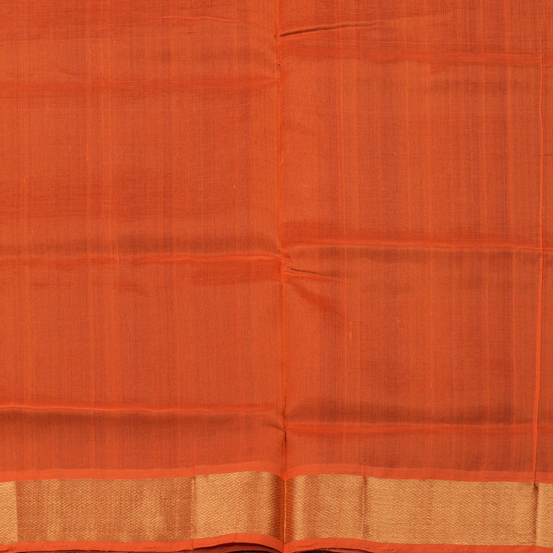 Hayagrivas Handloom Pure Silk Cotton Saree in Bold Midnight Dark Brown KBE363E2-6