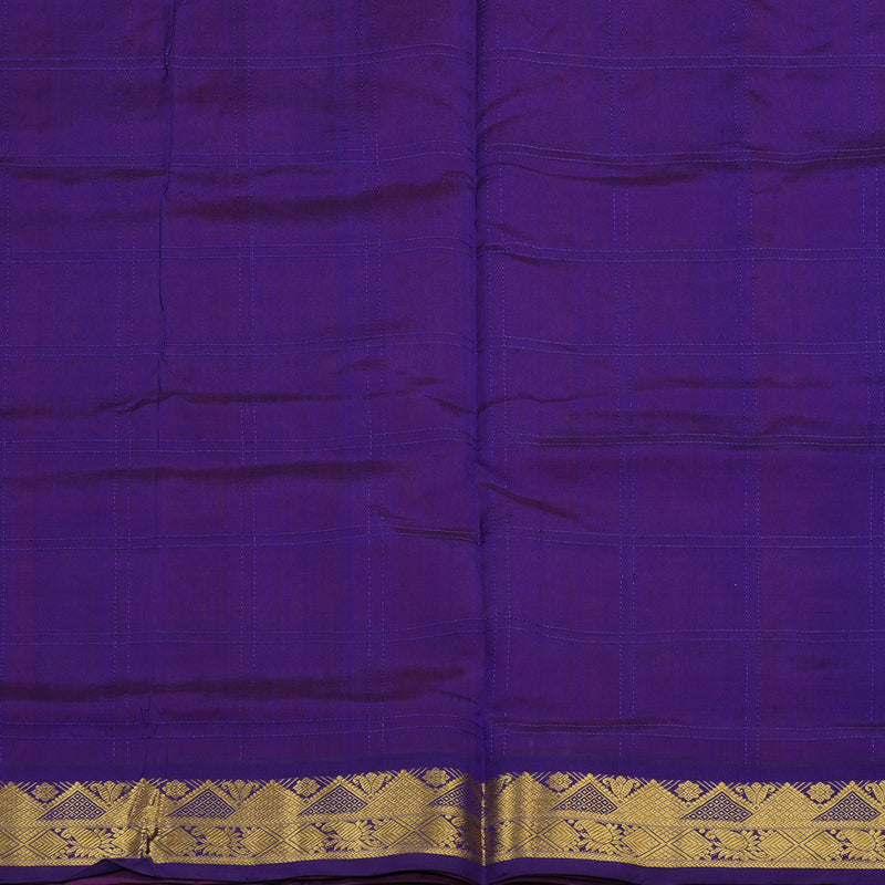 Hayagrivas Handloom Pure Silk Cotton Saree in Vibrant Orangish Pink KBE363E4-3