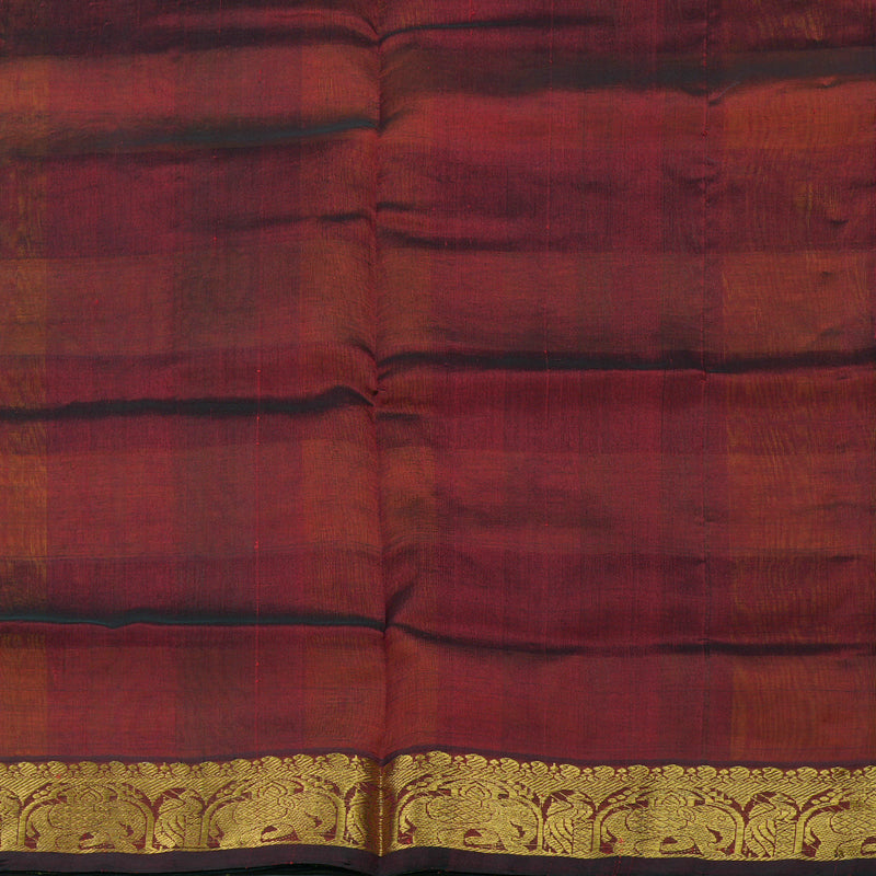 Hayagrivas Handloom Pure Silk Cotton Saree in Multi Colour Checks KBE363E9-7