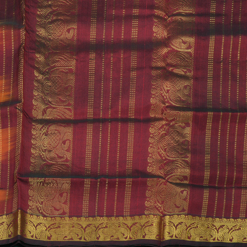 Hayagrivas Handloom Pure Silk Cotton Saree in Multi Colour Checks KBE363E9-7