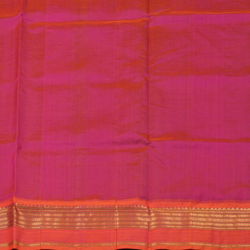 Hayagrivas Handloom Pure Silk Cotton Saree in Regal Black KBE364E10-1