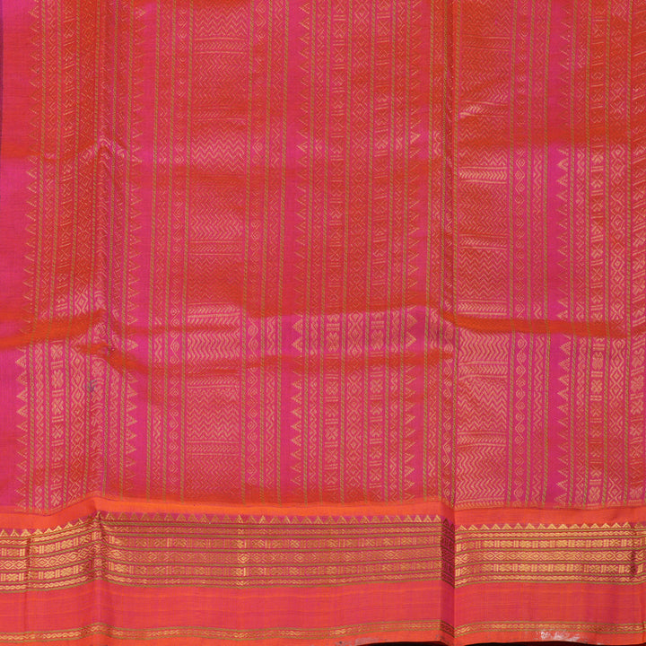 Hayagrivas Handloom Pure Silk Cotton Saree in Regal Black KBE364E10-1
