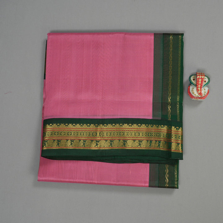 Hayagrivas Handloom Pure Silk Cotton Saree in Elegant Rose Pink KBE364E4-4