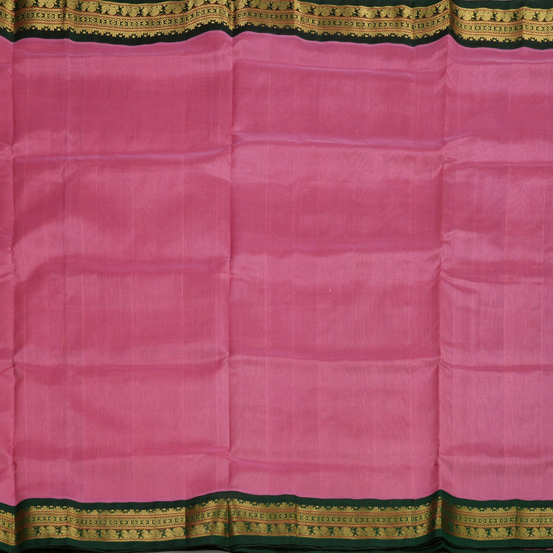 Hayagrivas Handloom Pure Silk Cotton Saree in Elegant Rose Pink KBE364E4-4