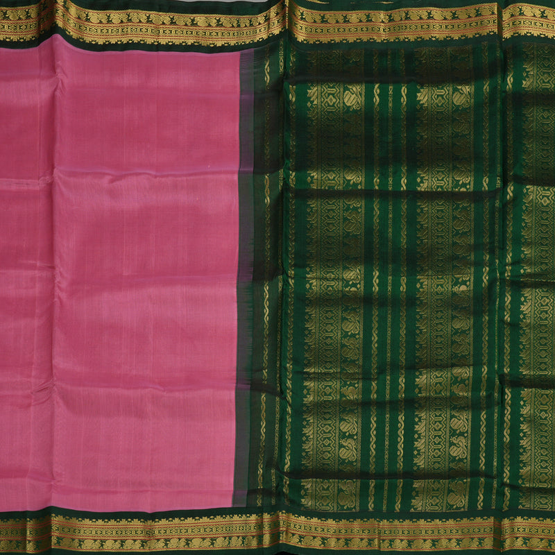 Hayagrivas Handloom Pure Silk Cotton Saree in Elegant Rose Pink KBE364E4-4