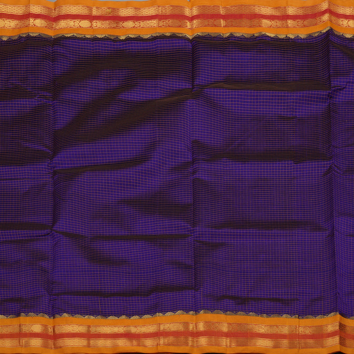 Hayagrivas Handloom Pure Silk Cotton saree in Vibrant Blue KBE364E6-3