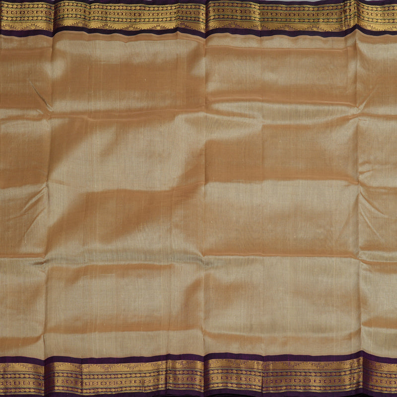 Hayagrivas Handloom Pure Silk Cotton Saree in Sandal KBE364E7-3