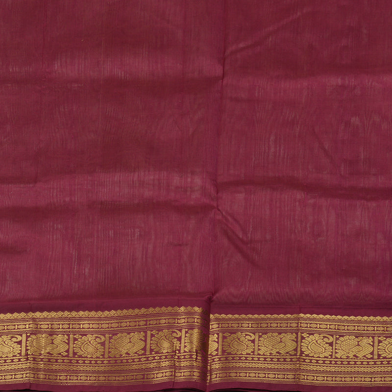 Hayagrivas Handloom Pure Silk Cotton Saree in Serene Sandal KBE364E8-3