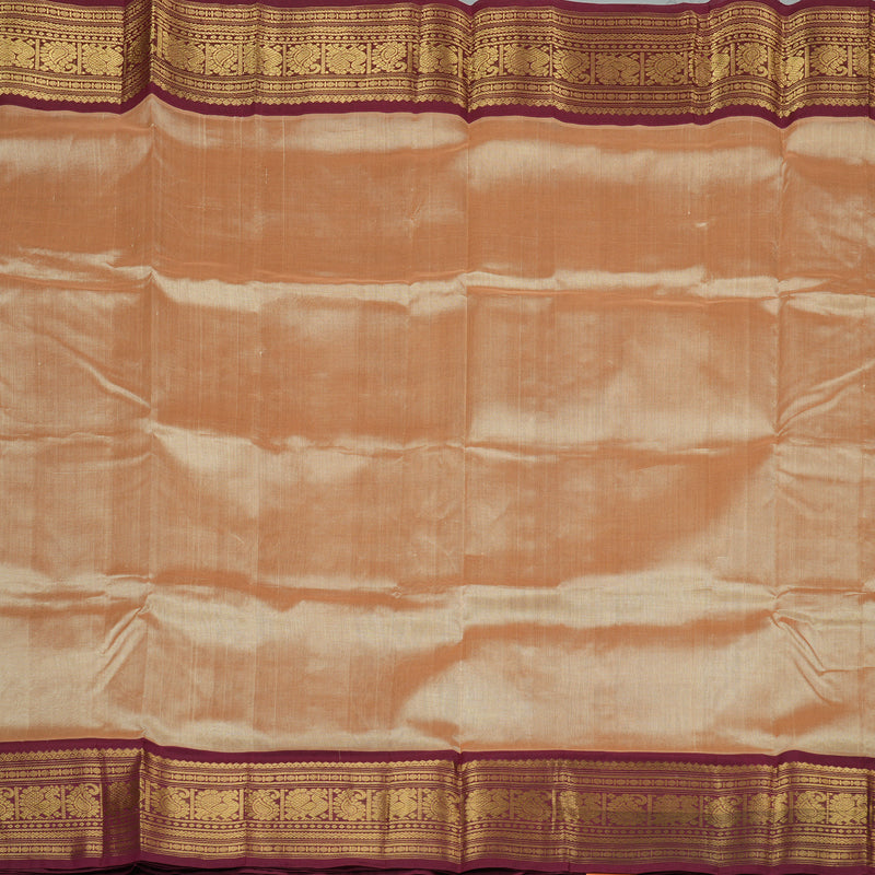 Hayagrivas Handloom Pure Silk Cotton Saree in Serene Sandal KBE364E8-3