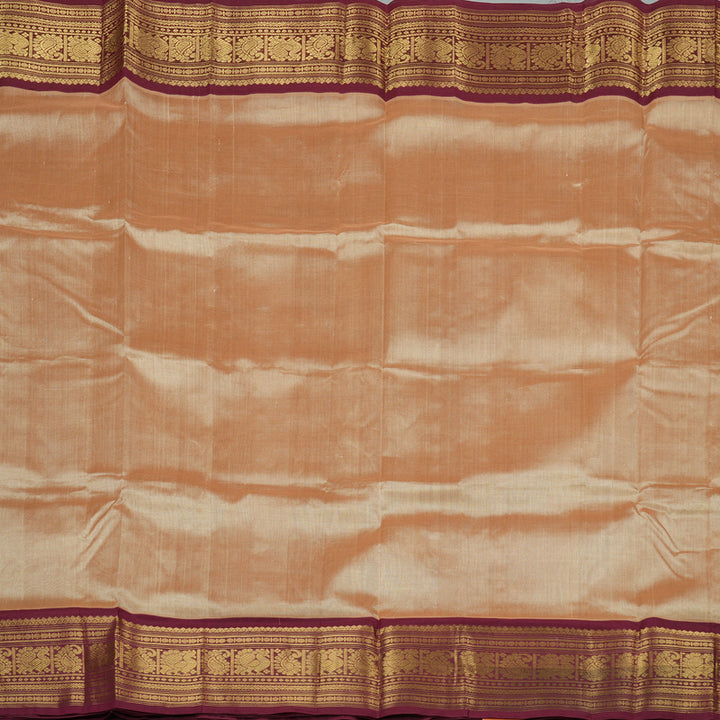 Hayagrivas Handloom Pure Silk Cotton Saree in Serene Sandal KBE364E8-3