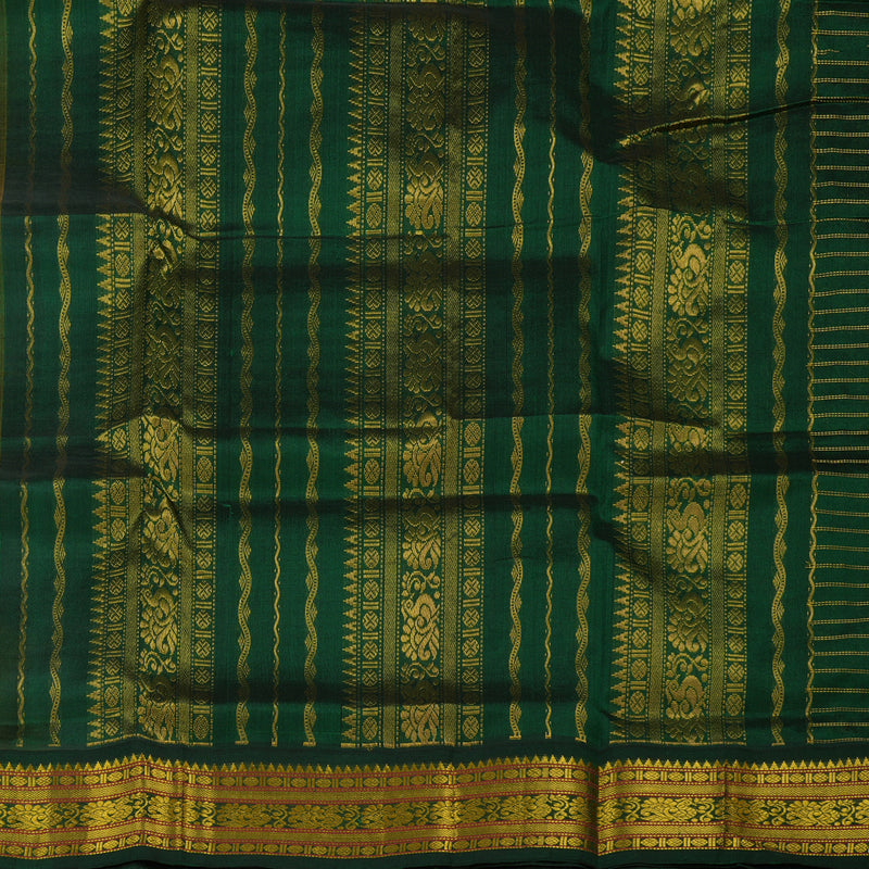 Hayagrivas Handloom Pure Silk Cotton Saree in Elegant Sandal KBE365E11-2