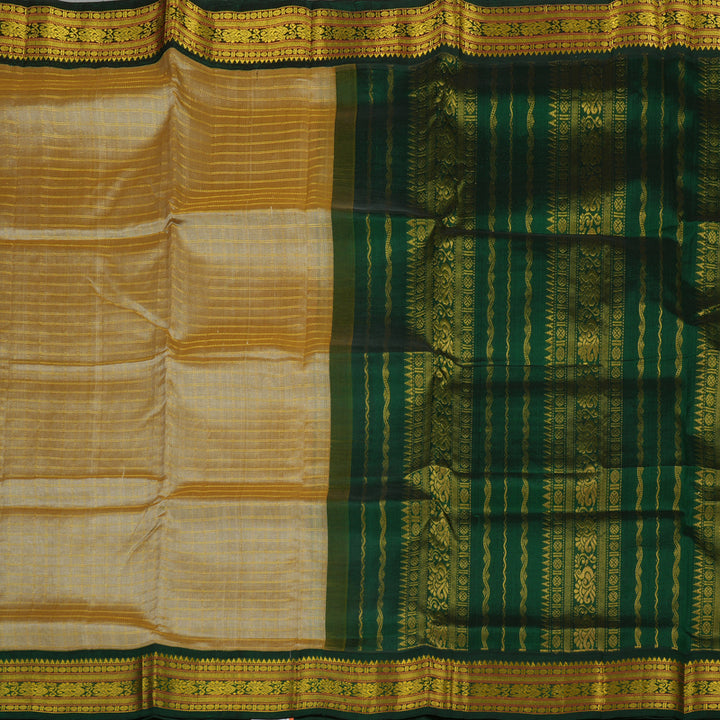 Hayagrivas Handloom Pure Silk Cotton Saree in Elegant Sandal KBE365E11-2