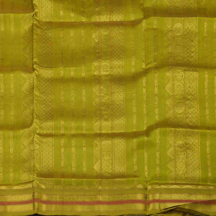 Hayagrivas Handloom Pure Silk Cotton saree in Refreshing Sea Blue KBE365E2-1