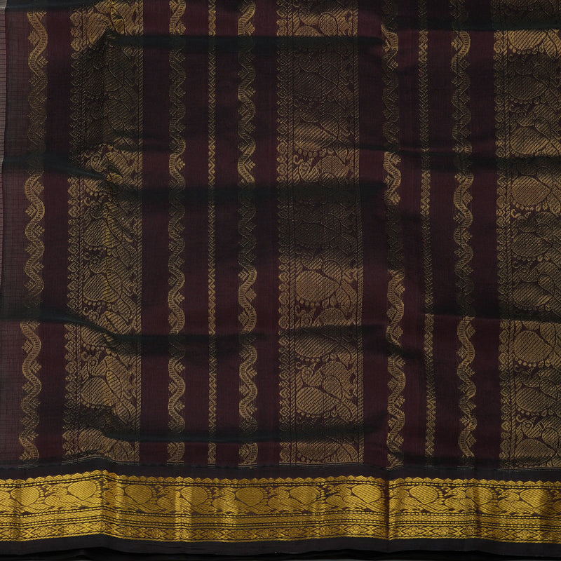 Hayagrivas Handloom Pure Silk Cotton saree in Classic Beige KBE365E3-1