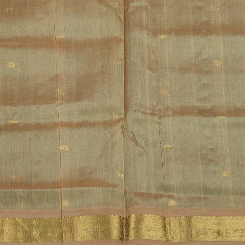 Hayagrivas Handloom Pure Silk Cotton Saree in Regal Bottle Green KBE365E4-4