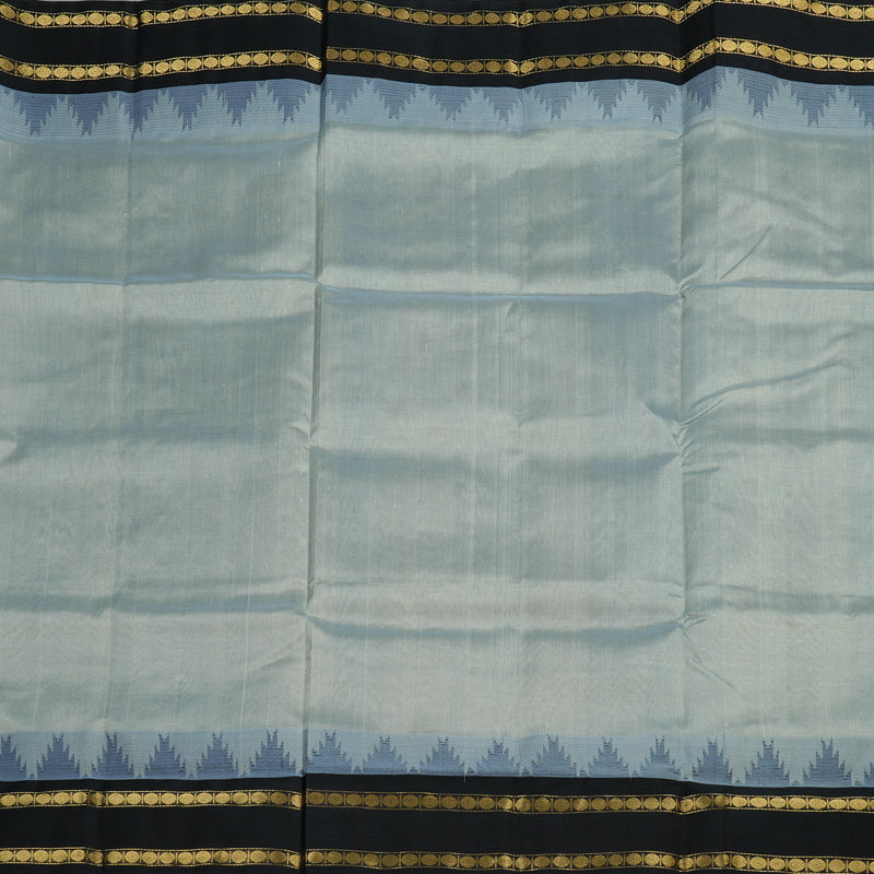 Hayagrivas Handloom Pure Silk Cotton Saree in Elegant Silver Grey KBE365E5-4