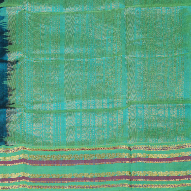 Hayagrivas Handloom Pure Silk Cotton Saree in Majestic Purple KBE365E8-1