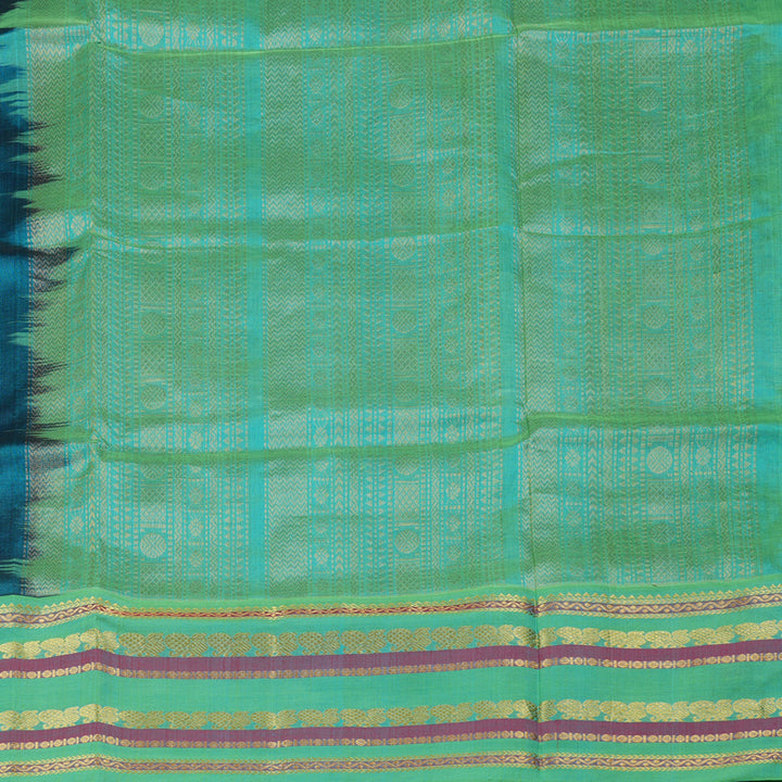 Hayagrivas Handloom Pure Silk Cotton Saree in Majestic Purple KBE365E8-1