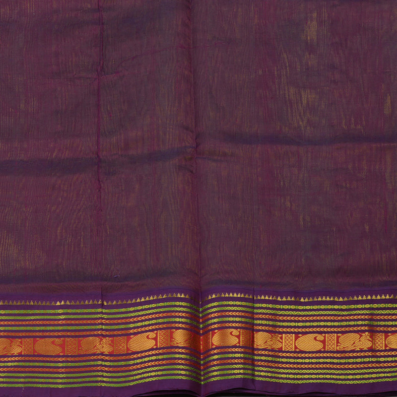 Hayagrivas Handloom Pure Silk Cotton Saree in Vibrant Fluorescent Green KBE365E8-4