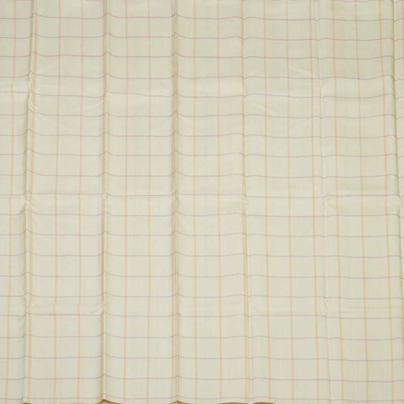 Hayagrivas Handloom Ivory Kanjivaram Silk Saree KBE368E2-1