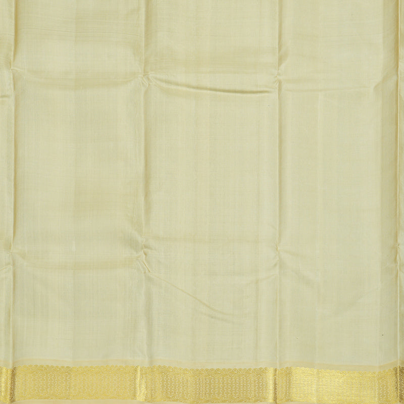 Hayagrivas Handloom Black Kanjivaram Silk Saree with Sandal Border KBE36D1-2