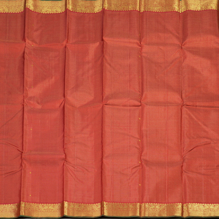 Hayagrivas Handloom Kanjivaram silk saree in Red Vairaoosi KBE36D2-1