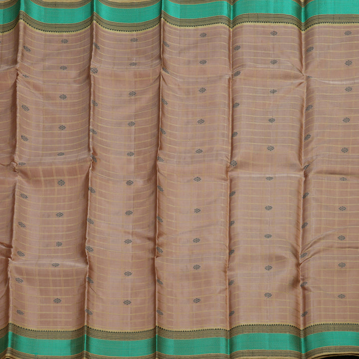 Hayagrivas Handloom Kanjivaram Silk Saree in Delicate Onion Pink KBE370E1-2