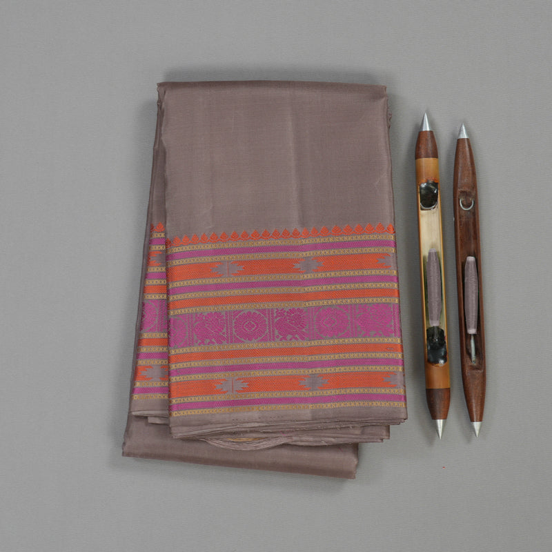 Hayagrivas Handloom Pure Kanjivaram Silk Saree in Subtle Beige KBE370E10-1