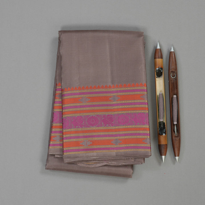 Hayagrivas Handloom Pure Kanjivaram Silk Saree in Subtle Beige KBE370E10-1