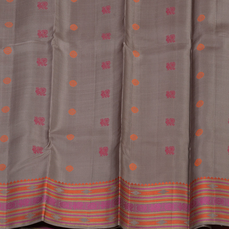 Hayagrivas Handloom Pure Kanjivaram Silk Saree in Subtle Beige KBE370E10-1