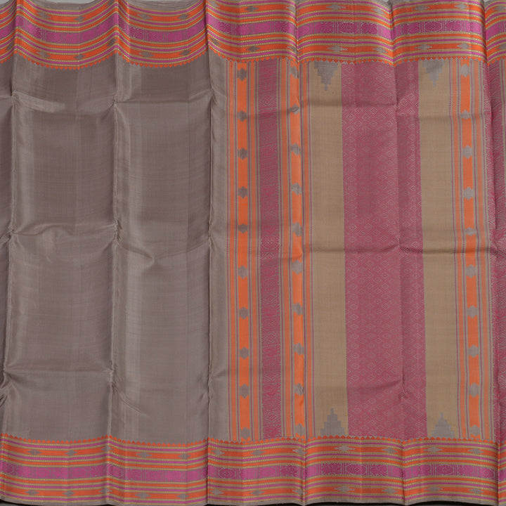 Hayagrivas Handloom Pure Kanjivaram Silk Saree in Subtle Beige KBE370E10-1