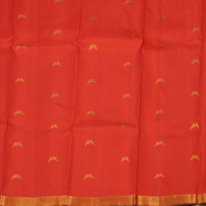 Hayagrivas Handloom Pure Kanjivaram Silk Saree in Subtle Sandal KBE371E5-1