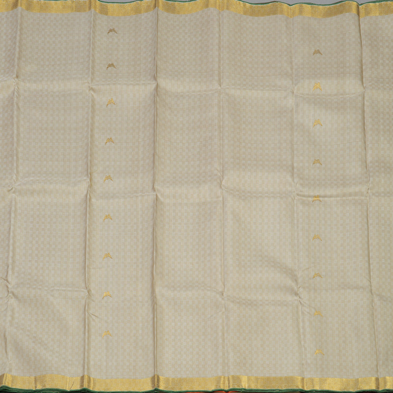 Hayagrivas Handloom Pure Kanjivaram Silk Saree in Subtle Sandal KBE371E5-1