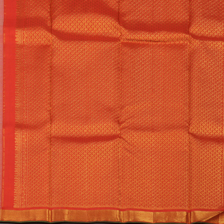 Hayagrivas Handloom Pure Kanjivaram Silk Saree in Subtle Sandal KBE371E5-1