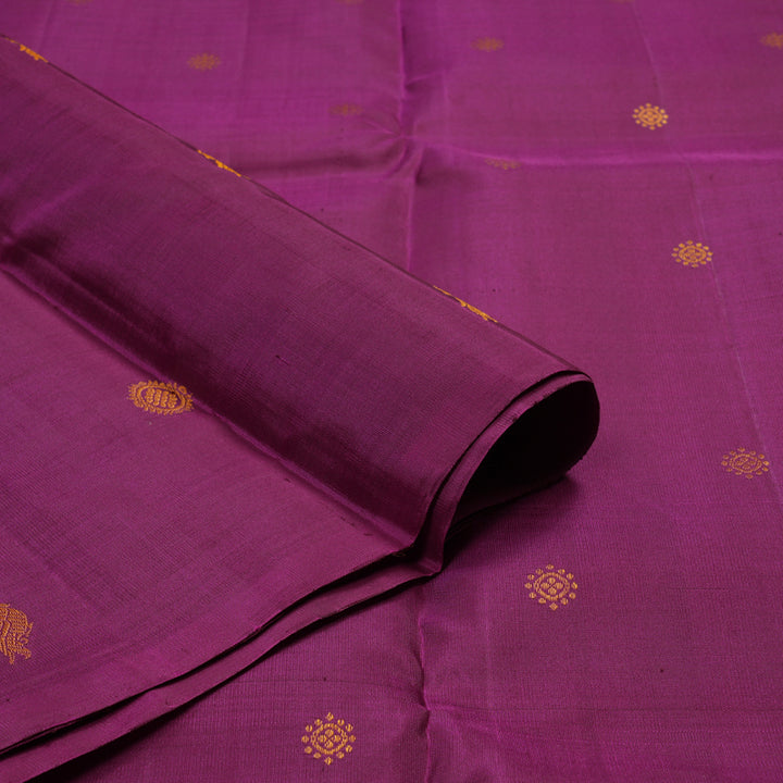 Hayagrivas Handloom Pure Kanjivaram Silk Saree in Radiant Purple KBE373E2-1