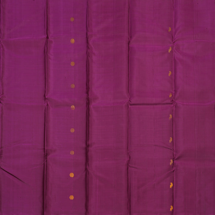 Hayagrivas Handloom Pure Kanjivaram Silk Saree in Radiant Purple KBE373E2-1