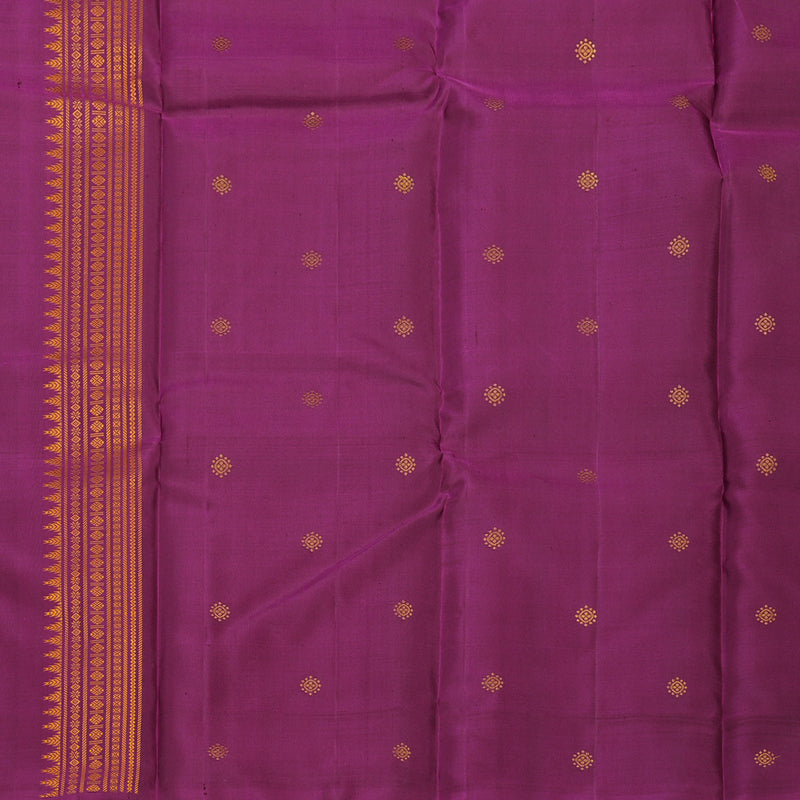 Hayagrivas Handloom Pure Kanjivaram Silk Saree in Radiant Purple KBE373E2-1